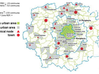 Map of the metropolitan area