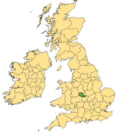Map showing the Metropolitan Area within the country
