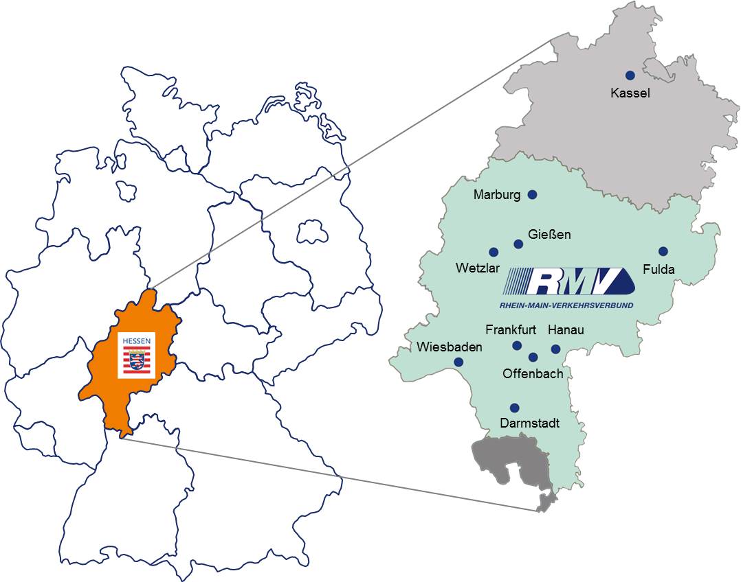 Map showing the region within the country