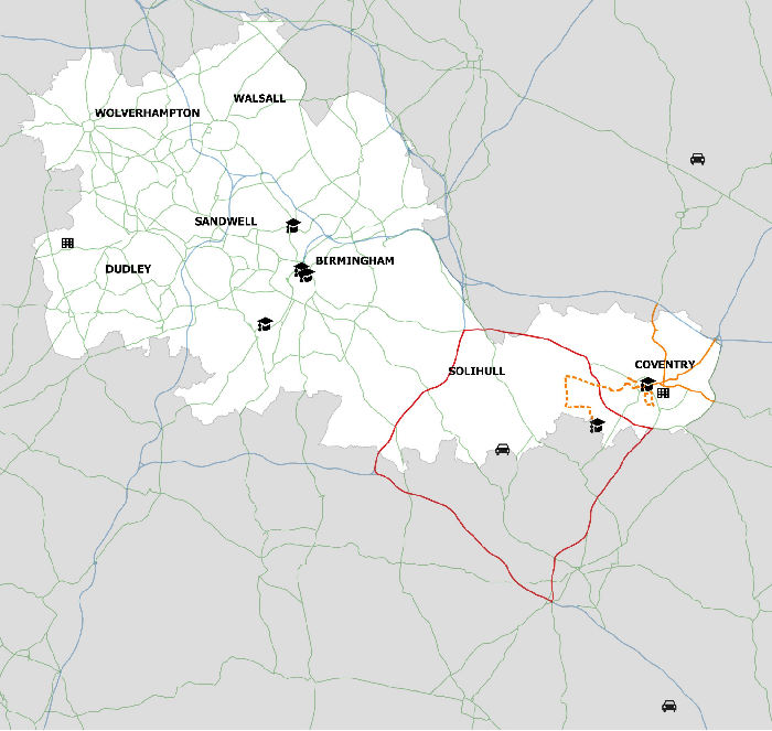 Map of the projects and key partners