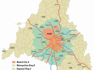 Map of the region (Madrid community)