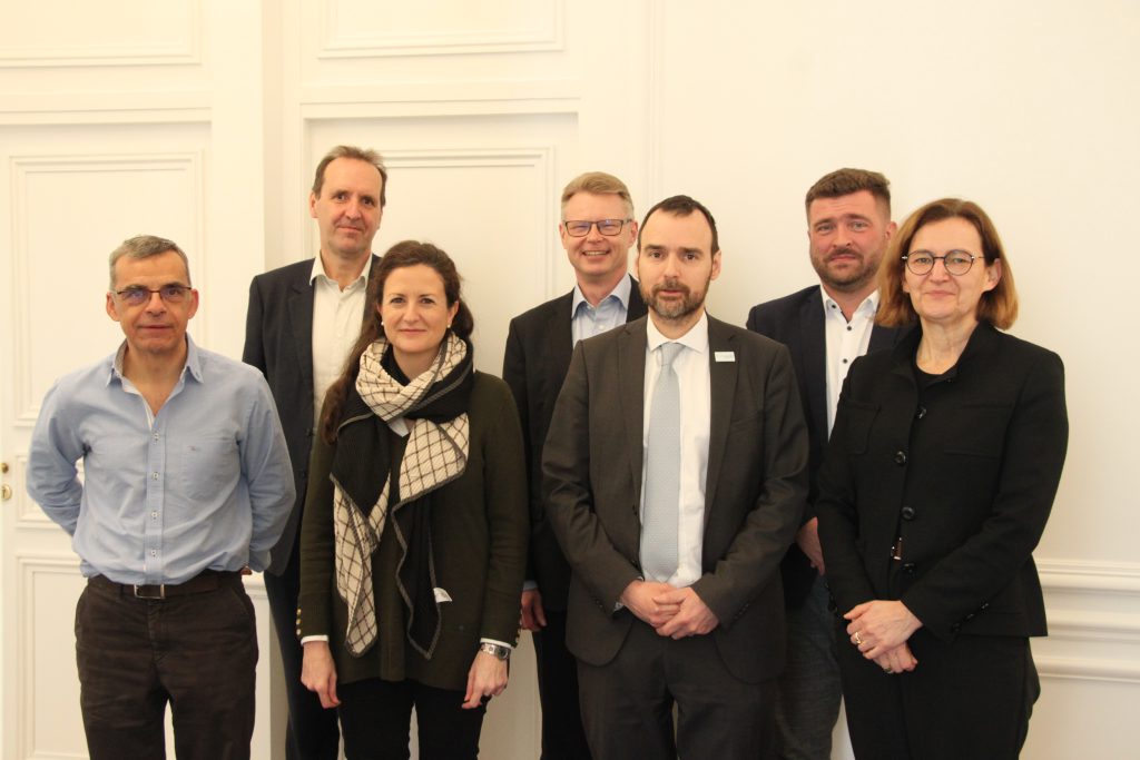 Left to right : Lluis Alegre, Alex Williams, Laura Delgado Hernandez, Mika Nikänen, Laurent Probst, Lukasz Franek, Dorthe Nøhr Pedersen