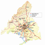 Map showing the region (Road Network)